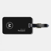 Gepersonaliseerde reizen. Elegant monogram Modern  Bagagelabel (Achterkant horizontaal)