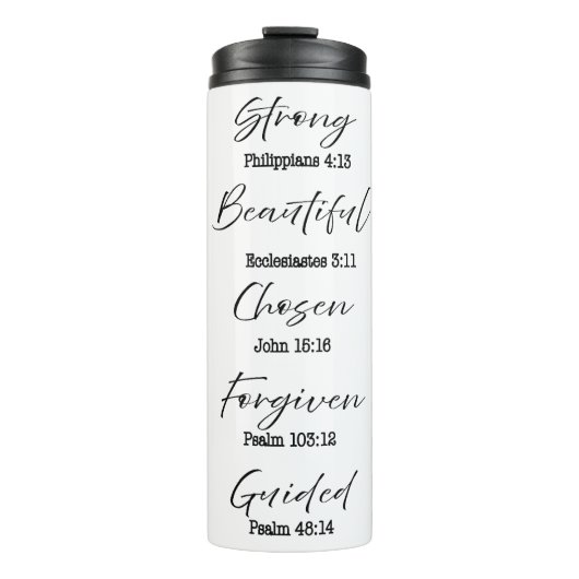 Gepersonaliseerde religieuze citaten thermosbeker (Voorkant)