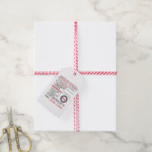 Gepersonaliseerde Rendier Express levering Cadeaulabel (Met Touw)