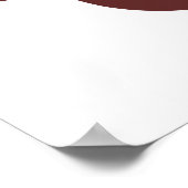 Gepersonaliseerde rendierbrief U gesplitst monogra Poster (Hoek)