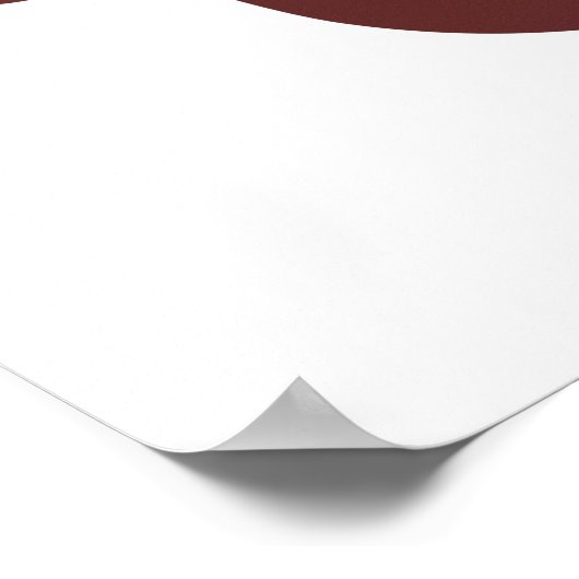 Gepersonaliseerde rendierbrief U gesplitst monogra Poster (Hoek)