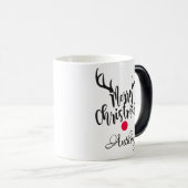 Gepersonaliseerde rendieren- vrolijke kerst magische mok (Voorkant rechts)