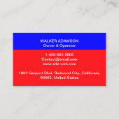 Gepersonaliseerde Reparatie, Verwarming Koeling HV Visitekaartje (Achterkant)