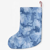 Gepersonaliseerde reptiel camouflage kerstkous kleine kerstsok (Achterkant)
