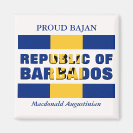 Gepersonaliseerde Republiek Barbados Magneet
