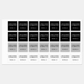 Gepersonaliseerde residentiële huis ijzer op kledi labels (Vel)