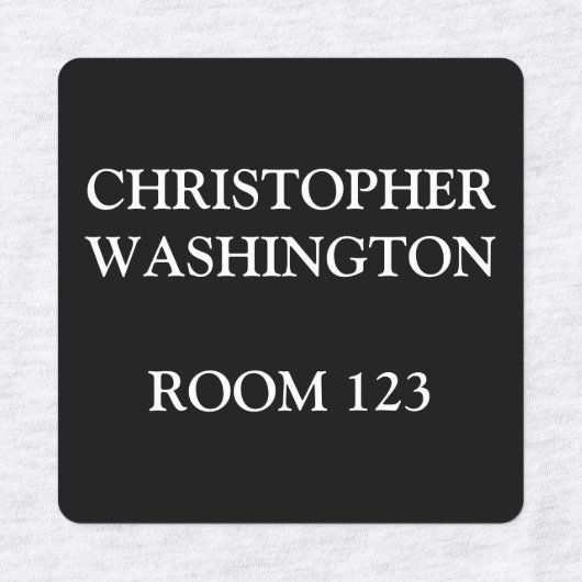 Gepersonaliseerde residentiële huis ijzer op kledi labels (Design 1)