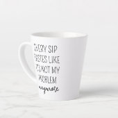 Gepersonaliseerde Retirement Coffee Mok, Happy Ret Latte Mok (Linkerhoek)