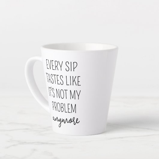 Gepersonaliseerde Retirement Coffee Mok, Happy Ret Latte Mok (Linkerhoek)