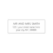 Gepersonaliseerde retour adres zelf inkt stempel (Design)