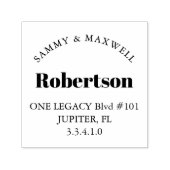 Gepersonaliseerde retouradres Rubber stempels (Design)