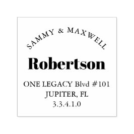 Gepersonaliseerde retouradres Rubber stempels