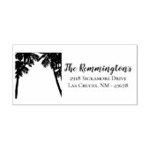 Gepersonaliseerde retouradres stempel Beach Sunset (Afrduk)