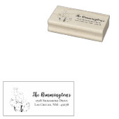 Gepersonaliseerde retouradres stempel Boho Llama B (Gestempeld)