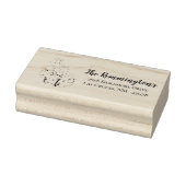 Gepersonaliseerde retouradres stempel Boho Llama B (Stempel)