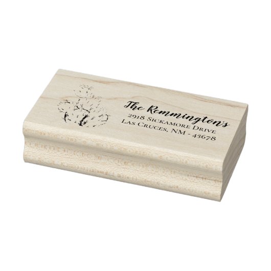 Gepersonaliseerde retouradres stempel Boho Llama B (Stempel)