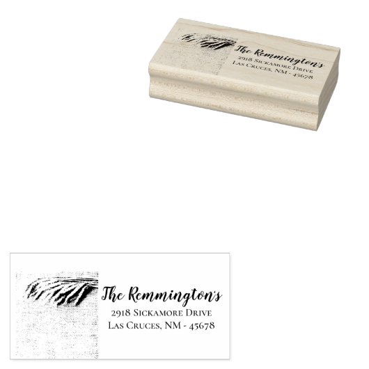 Gepersonaliseerde retouradres stempel Tarwe op Bur (Gestempeld)