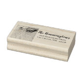 Gepersonaliseerde retouradres stempel Tarwe op Bur (Stempel)