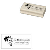 Gepersonaliseerde retouradres stempel Tropische bl (Gestempeld)