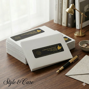 Gepersonaliseerde retouradreslabels - Jouw tekst t Etiket