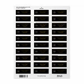 Gepersonaliseerde retouradreslabels - Jouw tekst t Etiket (Full Sheet)