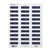 Gepersonaliseerde retouradreslabels - Jouw tekst t Etiket (Full Sheet)