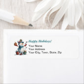 Gepersonaliseerde retouradreslabels met golfthema etiket (Insitu)