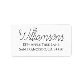 Gepersonaliseerde retourzendingsetiketten etiket