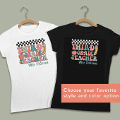 Gepersonaliseerde Retro 3e klas leraar T-shirt