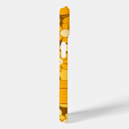 Gepersonaliseerde Retro 70s bloemenpatroon Case-Mate iPhone Case (Achterkant / Rechts)