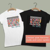 Gepersonaliseerde Retro 7e klas leraar T-shirt