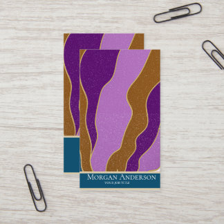 Gepersonaliseerde Retro Abstract Trendy Visitekaartje