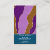 Gepersonaliseerde Retro  Abstract Trendy Visitekaartje (Achterkant)