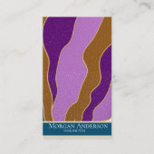 Gepersonaliseerde Retro  Abstract Trendy Visitekaartje (Voorkant)