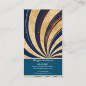 Gepersonaliseerde Retro  Abstract Trendy Visitekaartje (Achterkant)