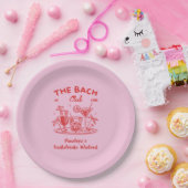 Gepersonaliseerde Retro Bachelorette Party Supply  Papieren Bordje (Feest)