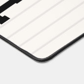 Gepersonaliseerde Retro Baseball Speler NAAM Team Bureaumat (Hoek)