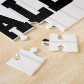 Gepersonaliseerde Retro Baseball Speler NAAM Team Legpuzzel (Zijkant)