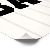 Gepersonaliseerde Retro Baseball Speler NAAM Team Perfect Poster (Hoek)