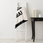 Gepersonaliseerde Retro Baseball Speler NAAM Team Sherpa Deken (In situ)