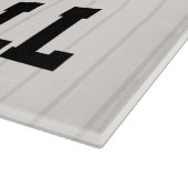 Gepersonaliseerde Retro Baseball Speler NAAM Team Snijplank (Hoek)