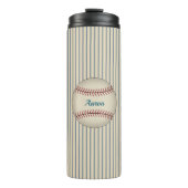 Gepersonaliseerde Retro Baseball Thermische Tumble Thermosbeker (Voorkant)