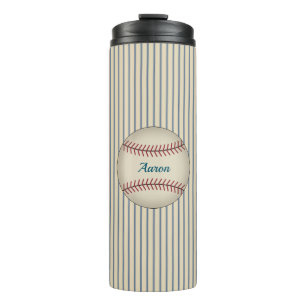 Gepersonaliseerde Retro Baseball Thermische Tumble Thermosbeker