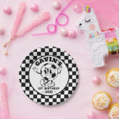 Gepersonaliseerde Retro Basketbal Verjaardagsfeest Papieren Bordje (Feest)