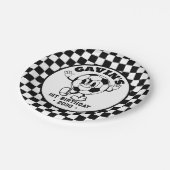 Gepersonaliseerde Retro Basketbal Verjaardagsfeest Papieren Bordje (Gekanteld)