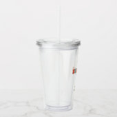 Gepersonaliseerde Retro Beste Buurman ooit Schatti Acryl Drinkbeker (Rechts)