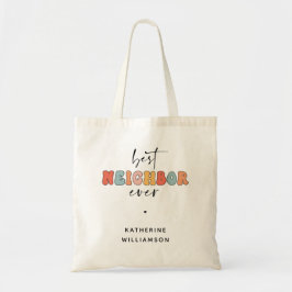 Gepersonaliseerde Retro Beste Buurman ooit Schatti Tote Bag
