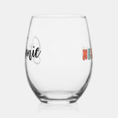 Gepersonaliseerde Retro Beste Buurman ooit Schatti Wijnglas Zonder Voet (Rechts)