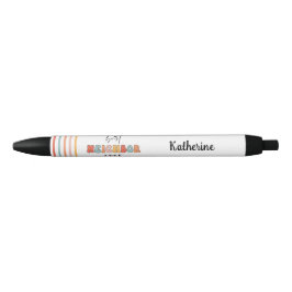 Gepersonaliseerde Retro Beste Buurman ooit Schatti Zwarte Inkt Pen