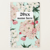 Gepersonaliseerde Retro Bloemenplanner Planner (Voorkant)
